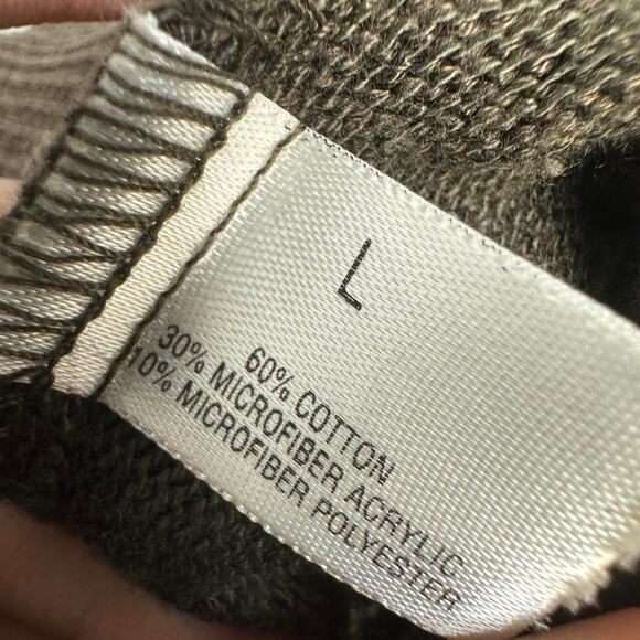 Vintage 90s 3D Knit Brown Striped Crewneck Sweater Size Large - Picture 5 of 5